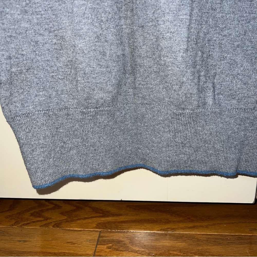 Banana Republic Men's Gray Cotton & Silk Blend Button Down Sweater Vest Size XL - Picture 6 of 9